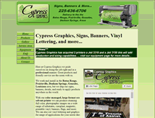 Tablet Screenshot of cypressgraphics.com